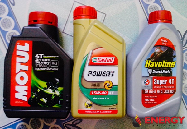 Sản phẩm dầu nhớt xe máy chính hãng